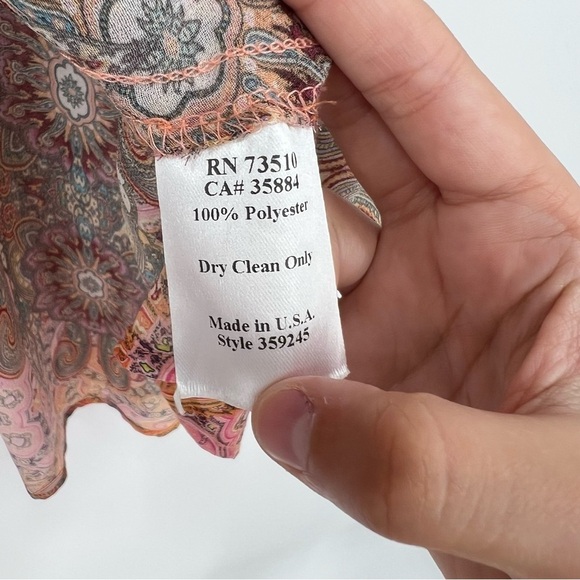 Ivy Jane Boho High Low Tunic Top S Sheer Western Country Hippie Festival Boho - Picture 3 of 5